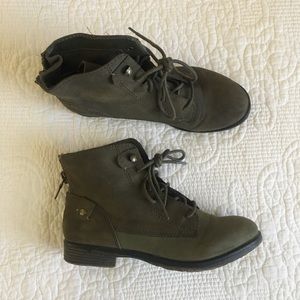 Olive Green Ankle Boots